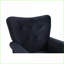 Chaise berçante de salon / chambre à coucher en velours de style Mid-Century avec pieds en bois | Rempli de mousse