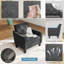 Chaise d'appoint rembourrée 30 "Mid Century-1873726870