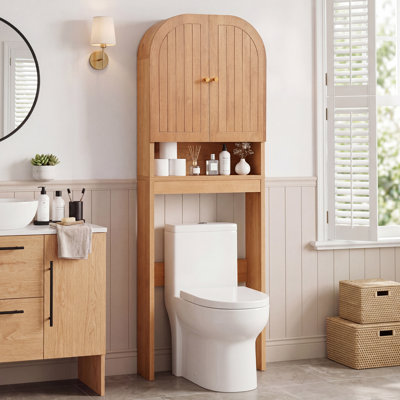 70"H Freestanding Over The Toilet Storage