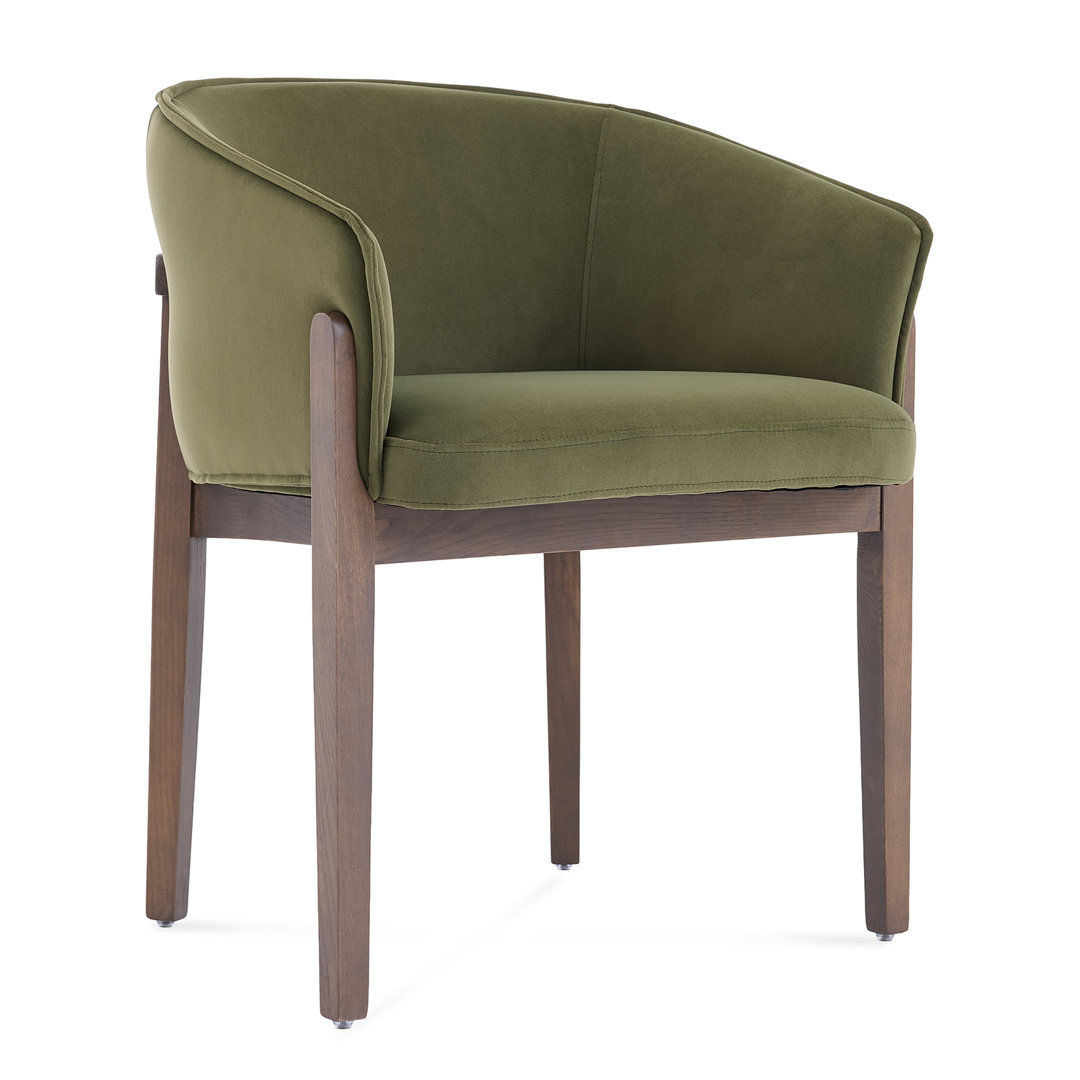 Lucent Walnut Effect Ash Wooden Frame Dining Chair