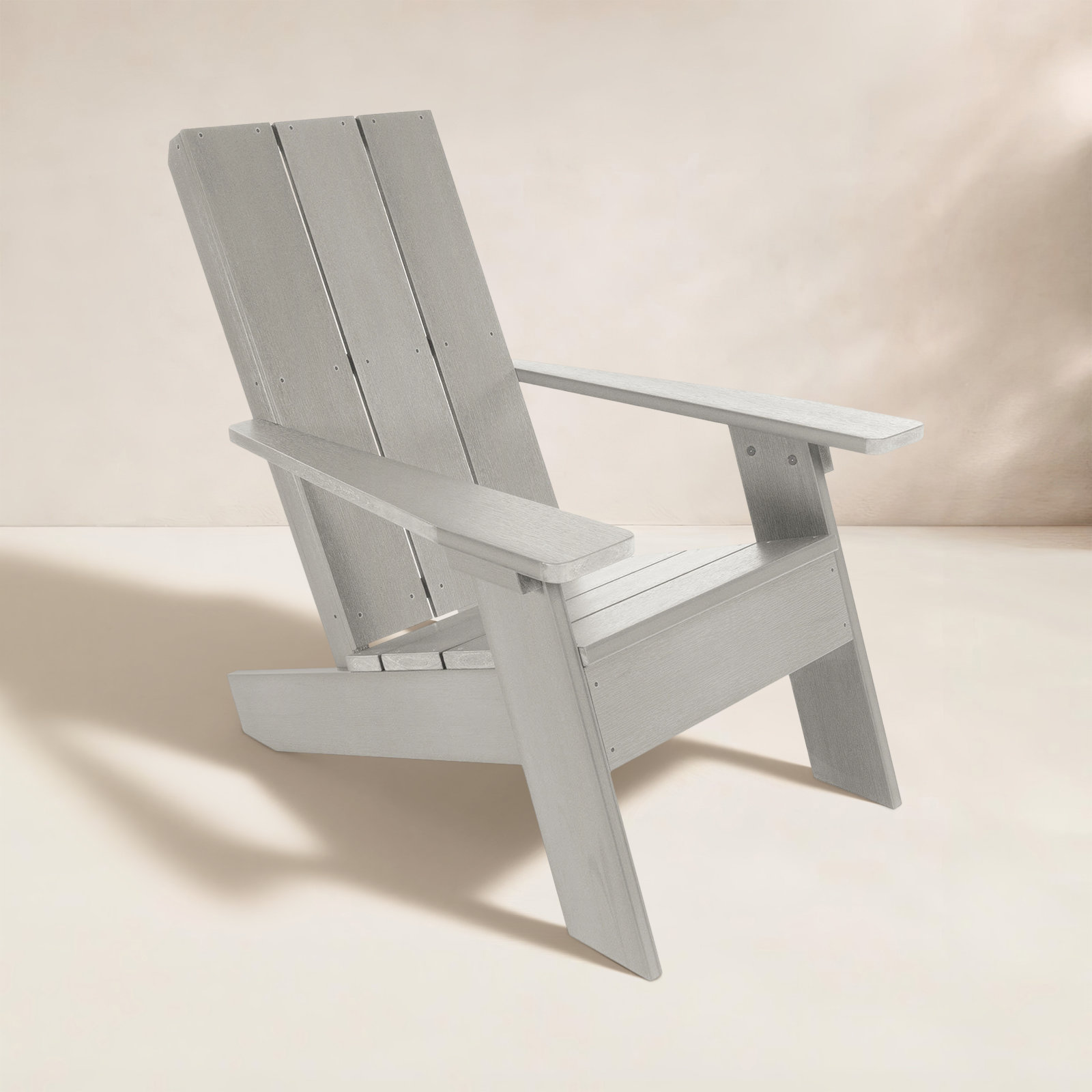 Leighton Foldable Adirondack Chair, Bright Red