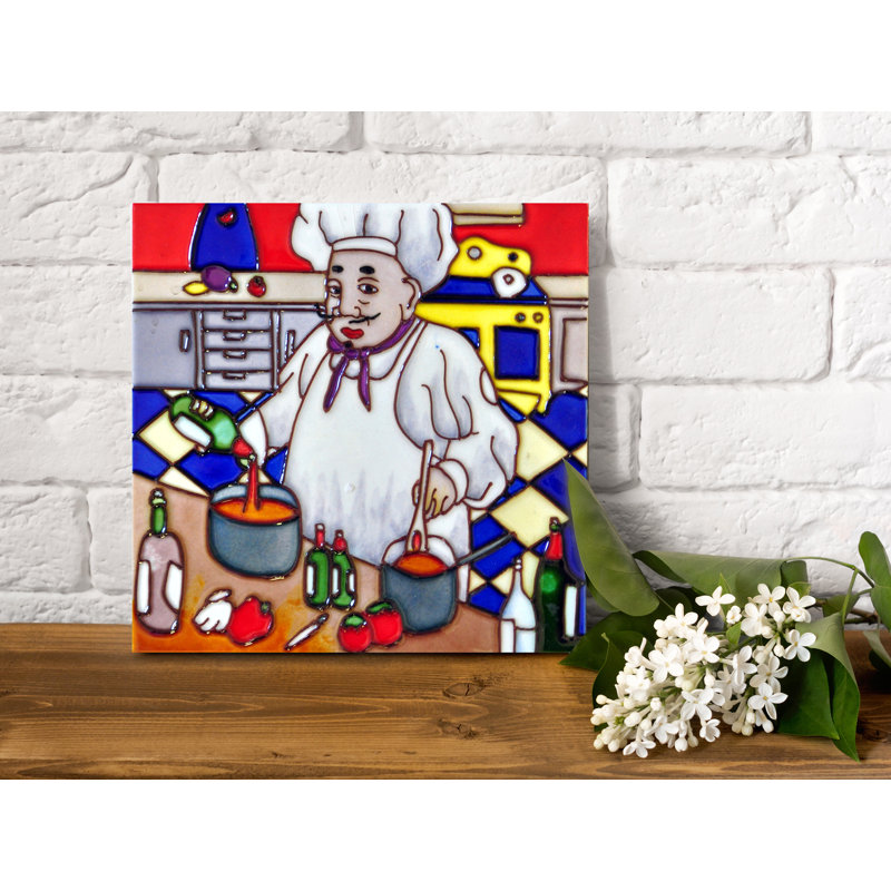 Plaque chauffante 8 po x 8 po Chef avec deux pots en céramique