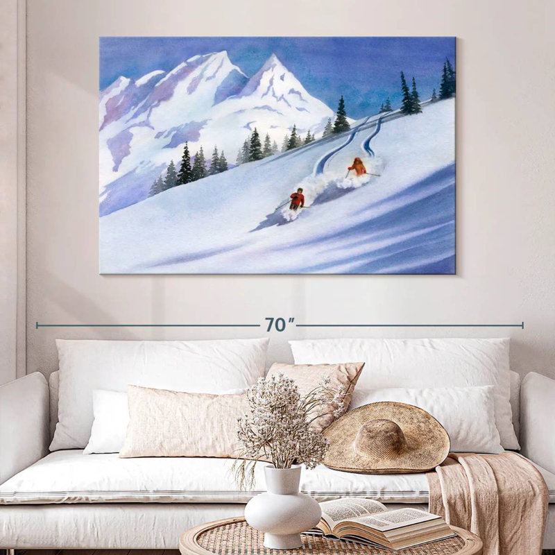 Ski rétro Sireci, H 34 po x l 51 po