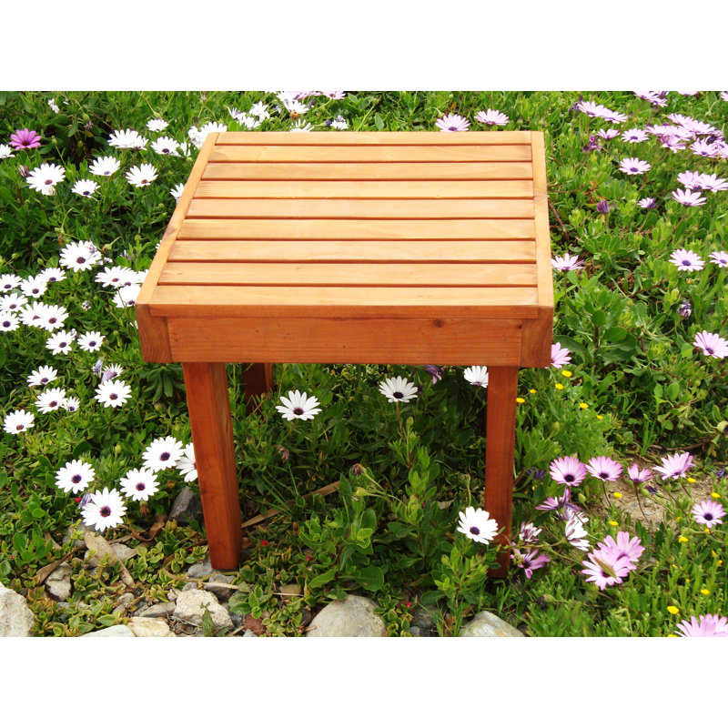 Thibeault Square Outdoor Side Table , 20'' in. W 20'' in. D, Clear