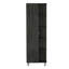 Armoire en lin à porte simple H 62 po, cinq tablettes extérieures, quatre tablettes intérieures-252241645