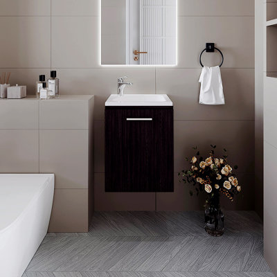 Meuble-lavabo de salle de bain avec lavabo intégré