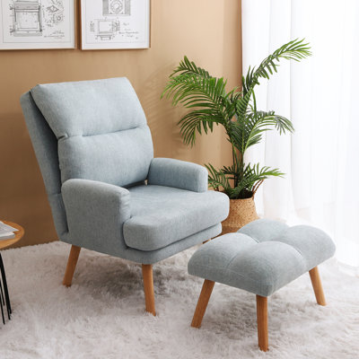 Fauteuil d'appoint avec repose-pieds Deeda
