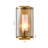 Transitional 1 Light Antique Brass Wall Sconce