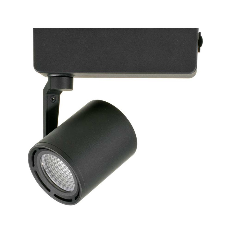 1-Light 25 Degree Beam Angle Track Head, Black, Wide