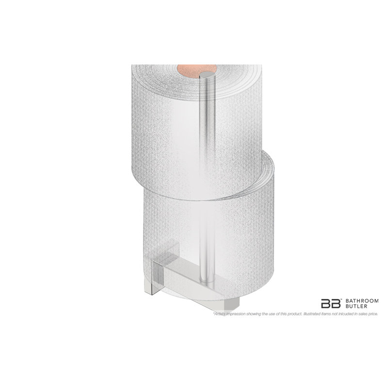 8500 Series Spare Wall Mount Toilet Paper Holder, Polished Stainless Steel
