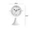 Analogue Battery Tabletop Clock White