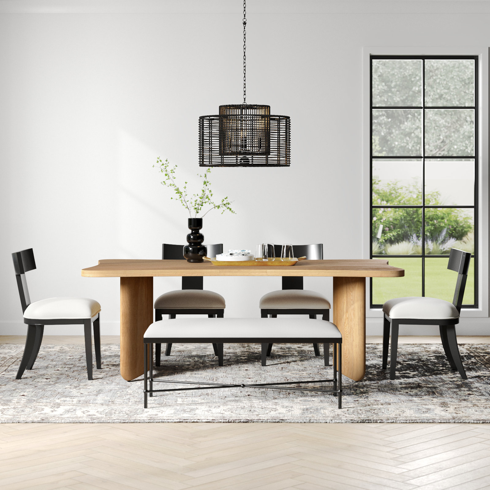 Curry 83.25'' Dining Table