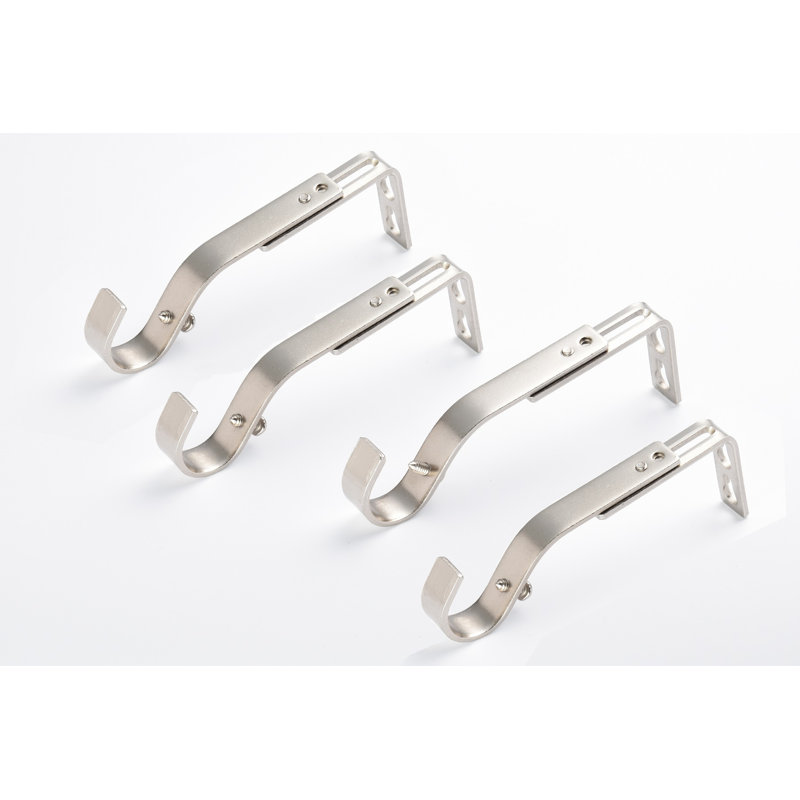 Accessoire de quincaillerie de rideau 6,69 po, Nickel brossé