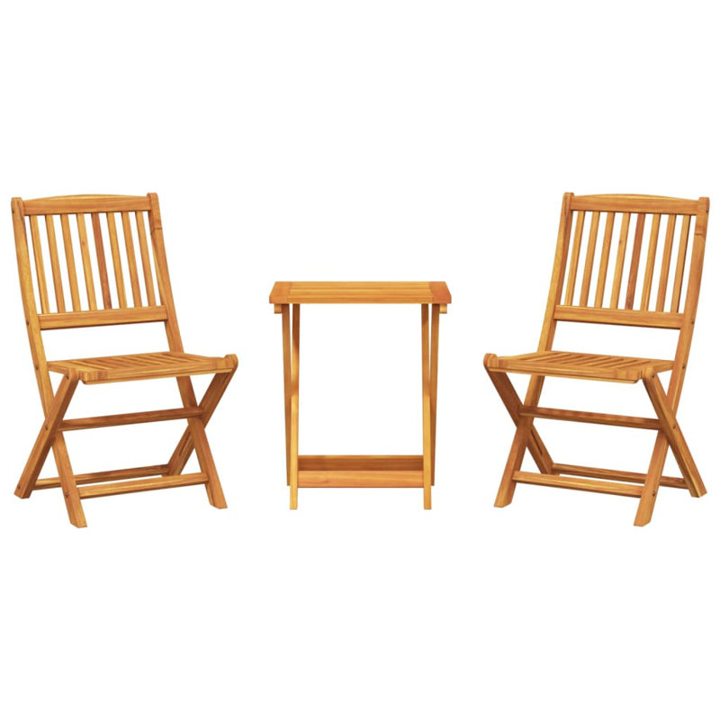 Lesmurdie 2 - Person Solid Wood Patio Dining Set Rectangular Table