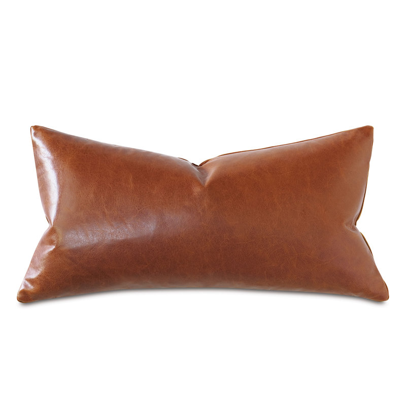 Tudor Lumbar Pillow Cover & Insert, Cognac