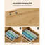 55" Fluted Executive Office Desk With Storage Shelf & File Drawer-1647858030