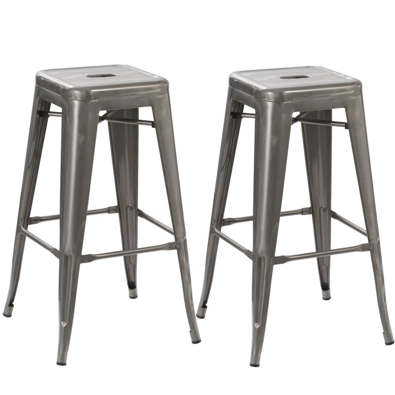 Tabouret de comptoir bar &, Tabouret de bar (assise de 30 po de hauteur), Gris