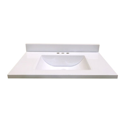 Plateau de meuble-lavabo simple 31 po