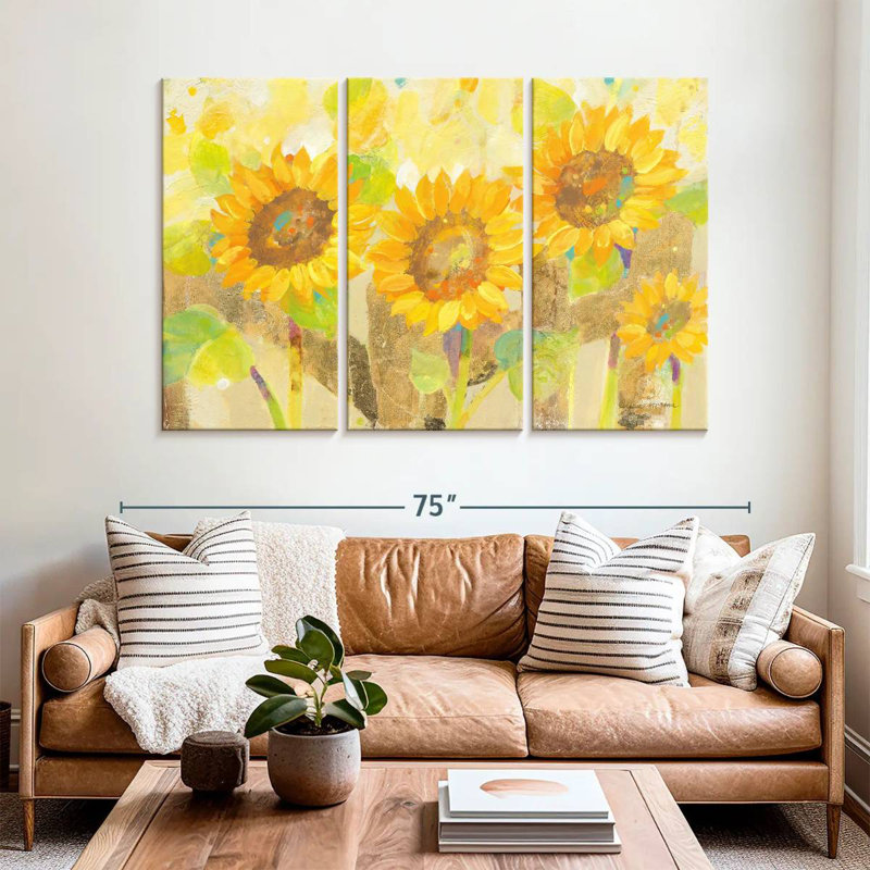 Harnek Turn To The Sun, 42" H x 65" W