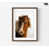 Brown Single Picture Framed with Mat