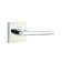 Emtek Privacy Leverset w/ Square Rosette and Helios Lever