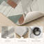 Tapis de cuisine géométriques antidérapants lavables