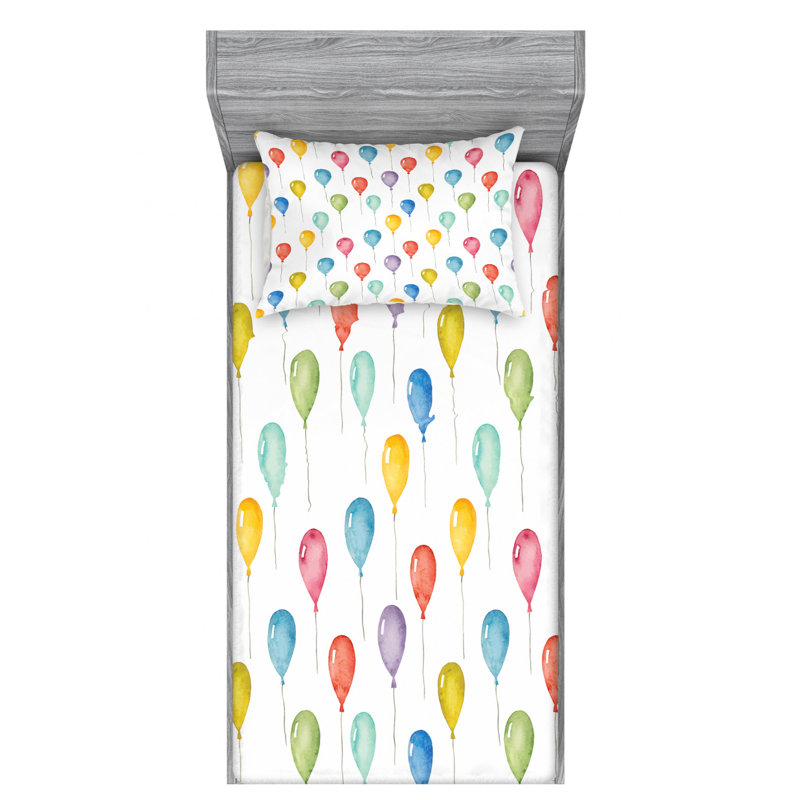 Microfiber Sheet Set, Twin Sheet Set with Fitted Sheet