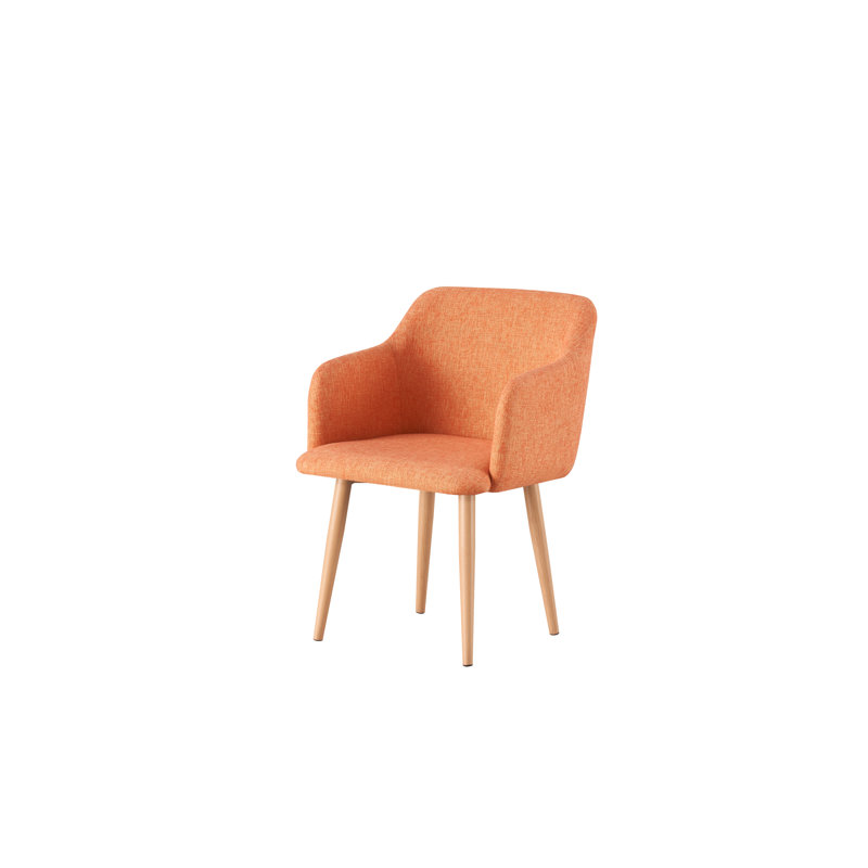 36cm H Fabric Upholstered Armchair, orange