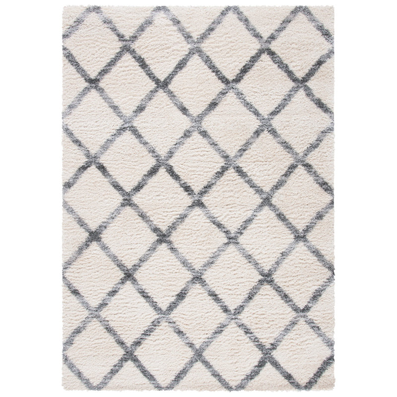 Berber Shag 200 Performance Geometric Rug, Rectangle 2'2" x 4'