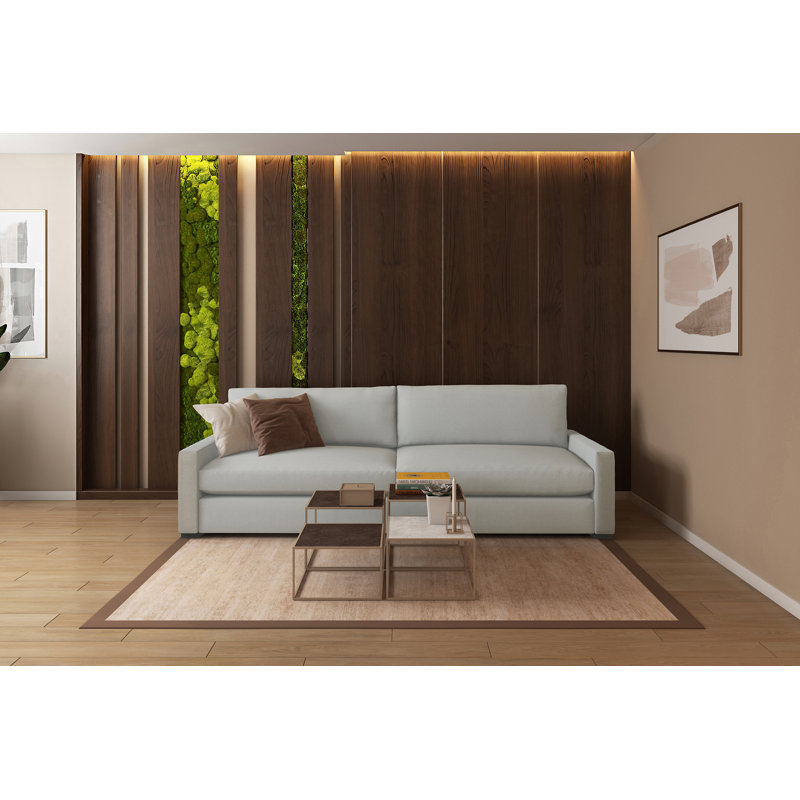 Edelfried Upholstered Sofa, 5, 34" H x 95" W x 44" D, Grey Revolution®
