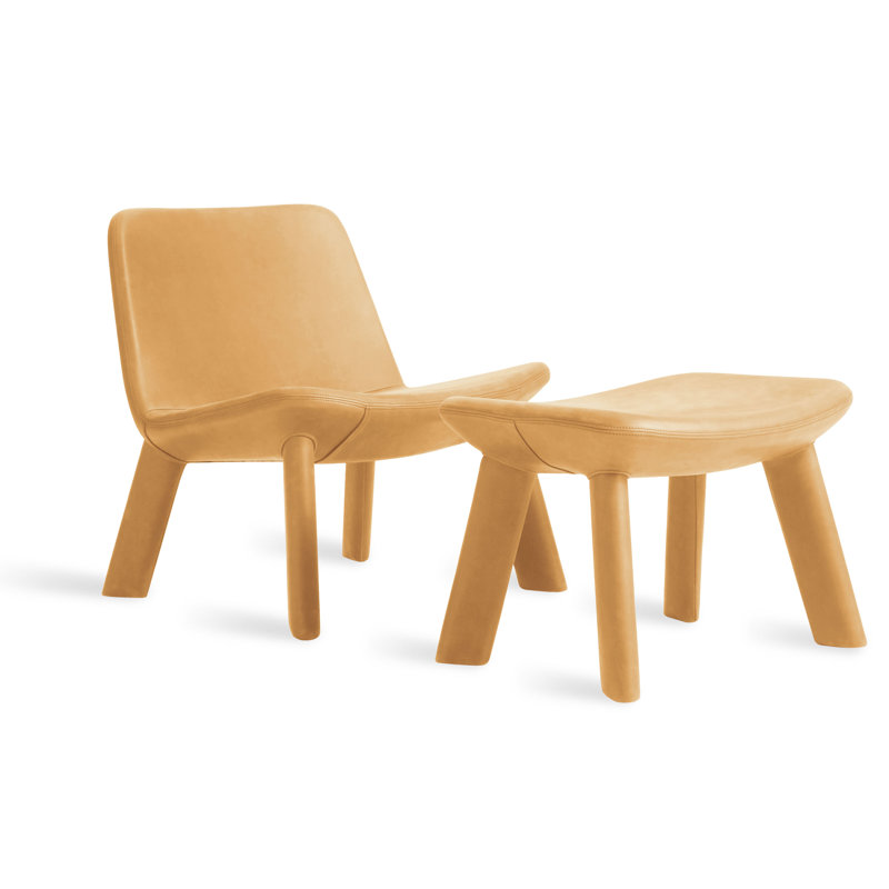 Neat Lounge Chair, Camel Genuine Leather