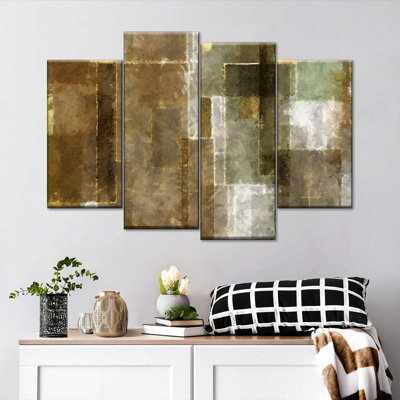 Abstract Geometric Multi Piece Canvas Print