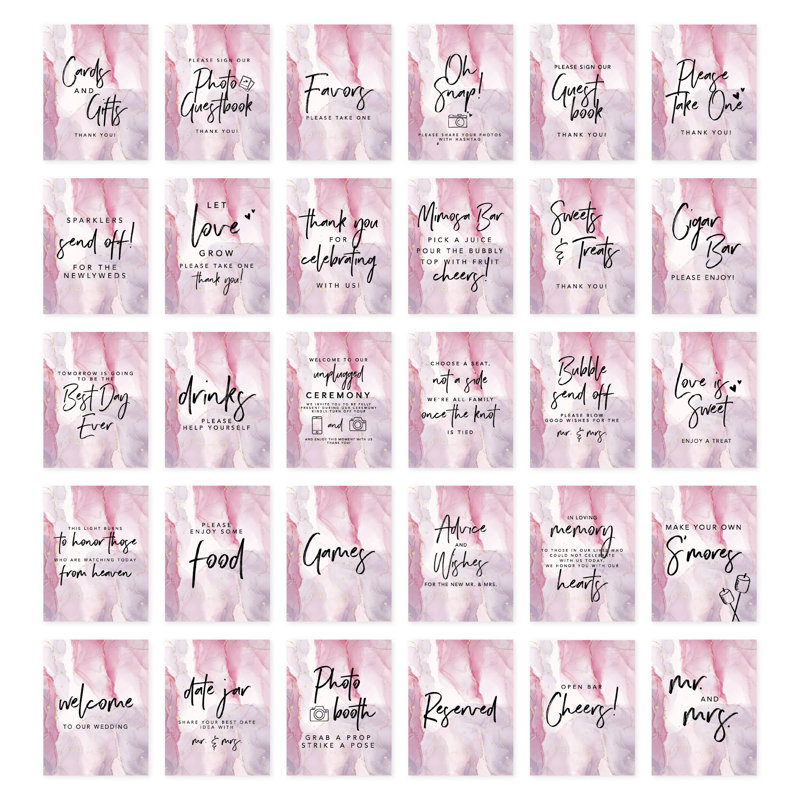 Wedding Backdrop and Signs