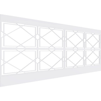 40'' H x 94.5'' W x 0.62'' D Expanded Cellular PVC Wainscot Panelling