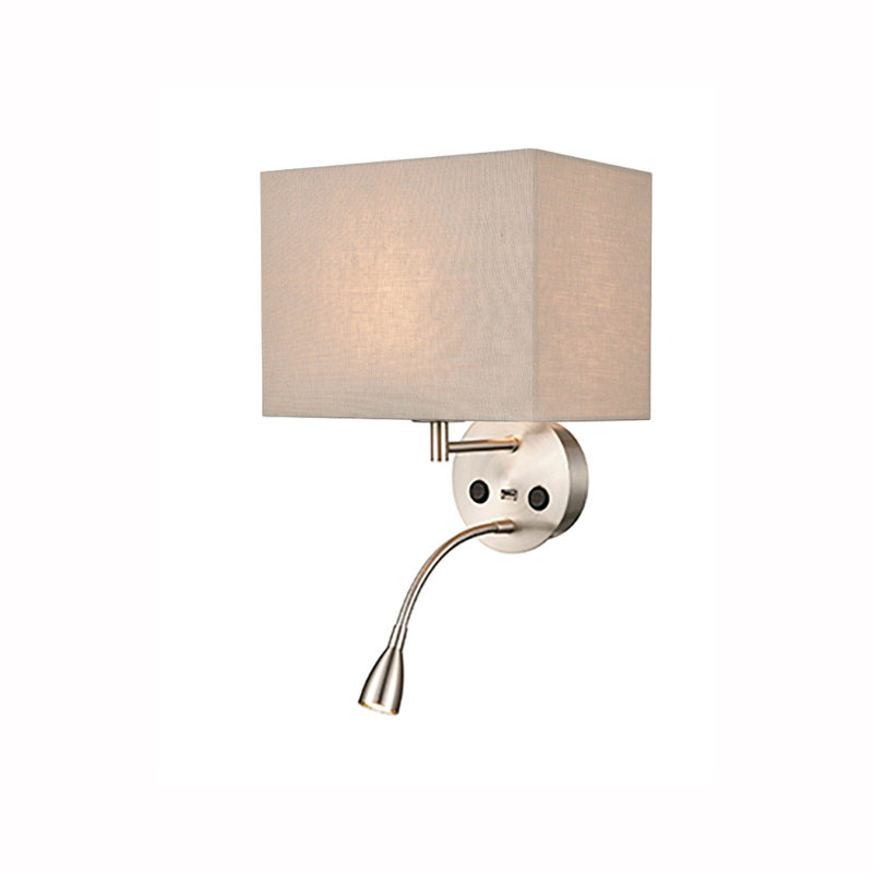 Trumbo LED Armed Sconce, Taupe