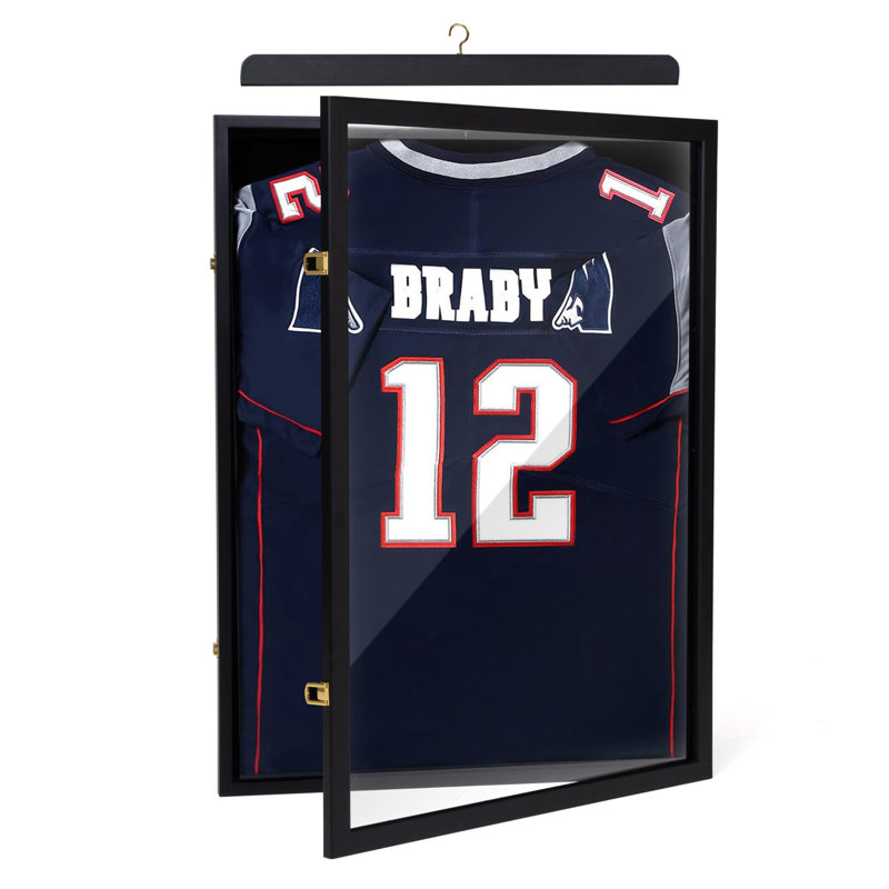 Jersey Display Frame Case Wall Mounted Memorabilia Display Shadow Box Frame, 1 pack