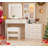 Adriel 51.8" Makeup Vanity With Lights And Mirror & Rgb Cabinets