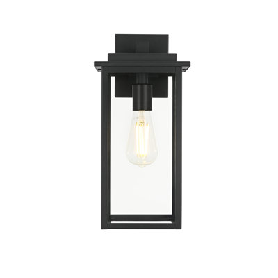 Ohara 7 inch Outdoor Wall Sconce in Black