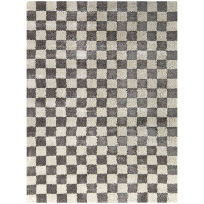 Tapis gris anthracite Seraphine