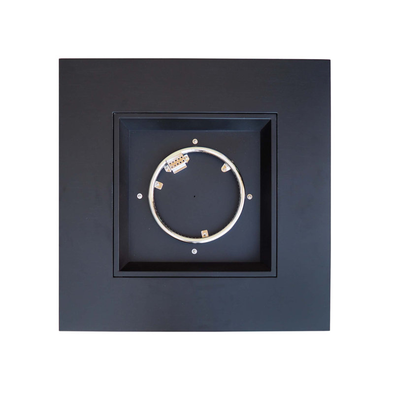 Square Iron Fire Pit-50 000 Btu, Dark Gray
