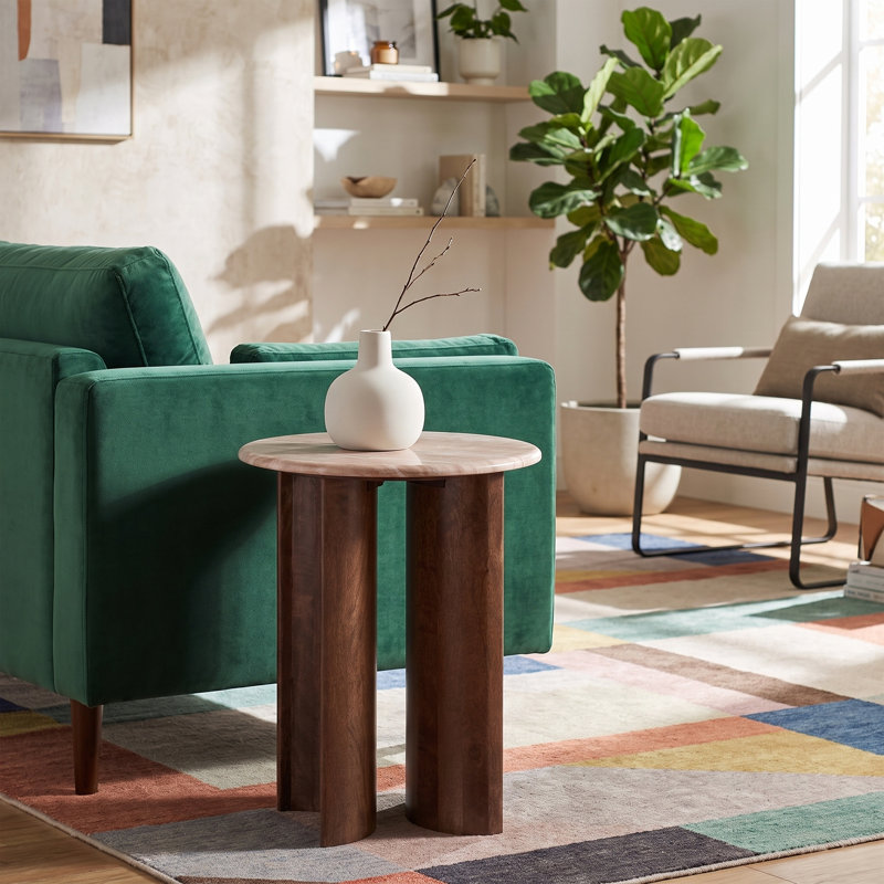 Table d'appoint beige