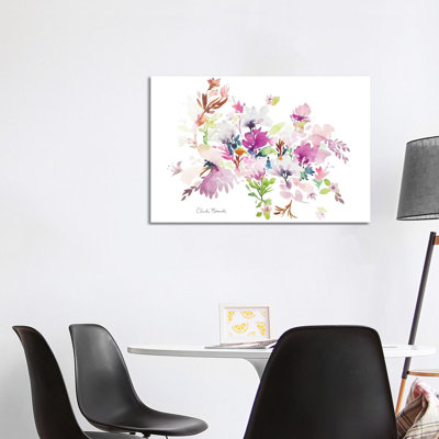 Fluffy Floral by Claudia Bianchi - Wrapped Canvas Painting