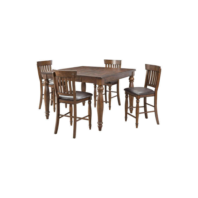 Goungo Extendable Solid Wood Base Dining Table