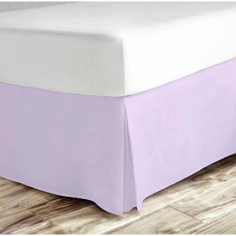 Pleated Bed Skirt, King, Periwinkle