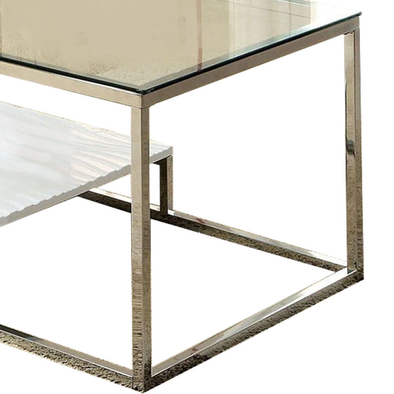 Sonata Glass Top Coffee Table