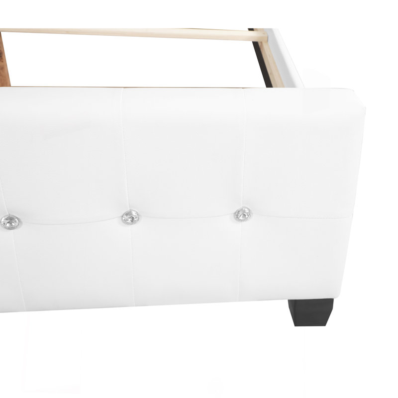 Lit élégant blanc transitionnel