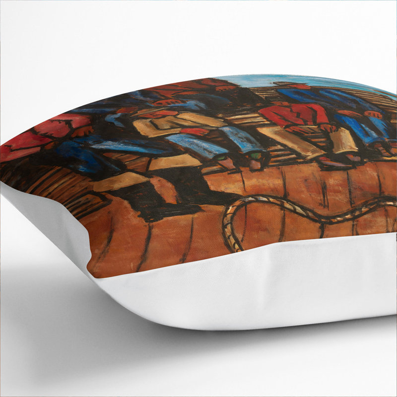 Square Cushion, 55cm H x 55cm W x 20cm D, White