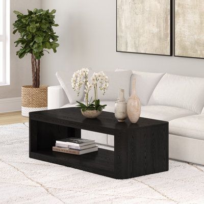 Kellan 47" Wide Rectangular Coffee Table in Grain