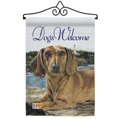 Double Sided 18.5'' H x 13'' W Polyester Animal Flag Set