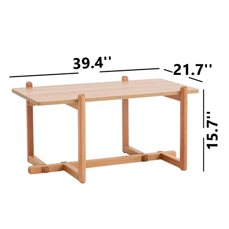 1 table basse, Naturel